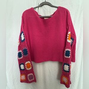 Altar’d State Cropped Sweater - L